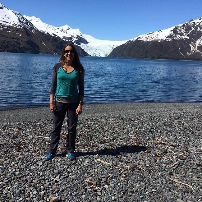 Dr. Moore at Holgate Glacier
