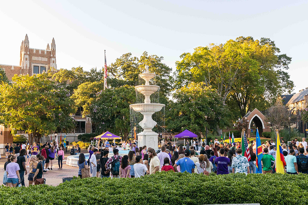 image of students on campus